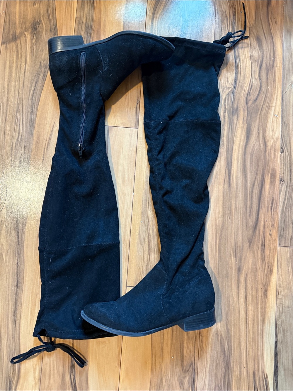 Women’s Black Over-the-Knee Stretch Boots - a new day 7.5